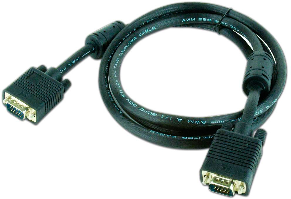 Кабель мультимедийный Real-El VGA 1.8m HD15M Pro black (EL123500043) цена 0 грн - фотография 2