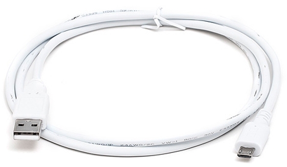 Real-El USB 2.0 AM to Micro 5P 0.6m Pro white (EL123500022)