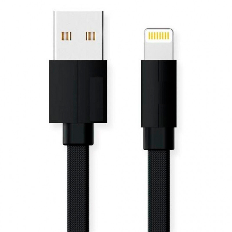 Кабель Real-El USB 2.0 AM to Lightning 1.0m Premium black (EL123500034) в інтернет-магазині, головне фото