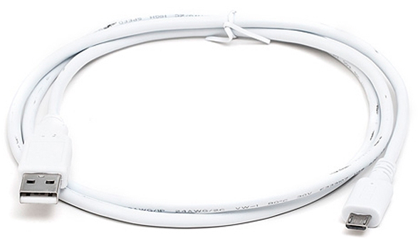 Купить кабель Real-El USB 2.0 AM to Micro 5P 1.0m Pro white (EL123500024) в Николаеве