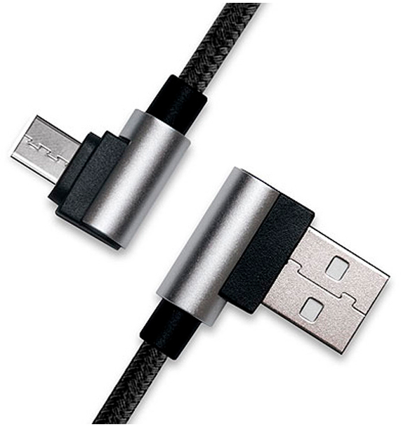 Кабель Real-El USB 2.0 AM to Micro 5P 1.0m Premium black (EL123500031) цена 178.10 грн - фотография 2