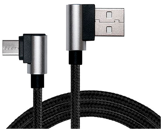 Цена кабель Real-El USB 2.0 AM to Micro 5P 1.0m Premium black (EL123500031) в Днепре