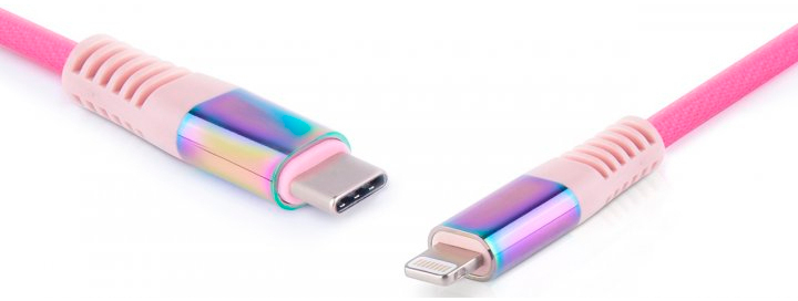 Кабель Real-El USB Type-C to Lightning 1.0m MFI Rainbow (EL123500054) відгуки - зображення 5