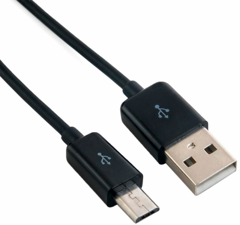 Кабель Real-El USB 2.0 AM to Micro 5P 2.0m Fabric Premium black (EL123500048) в інтернет-магазині, головне фото