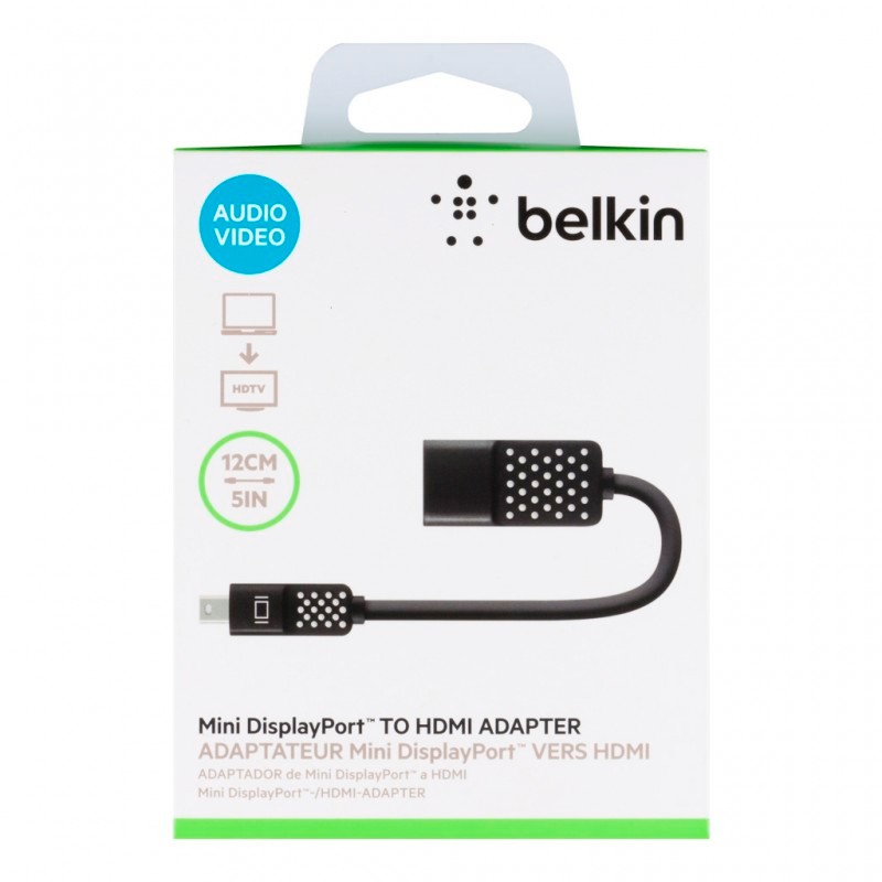 Перехідник Belkin mini DisplayPort to HDMI (F2CD079bt) ціна 0 грн - фотографія 2