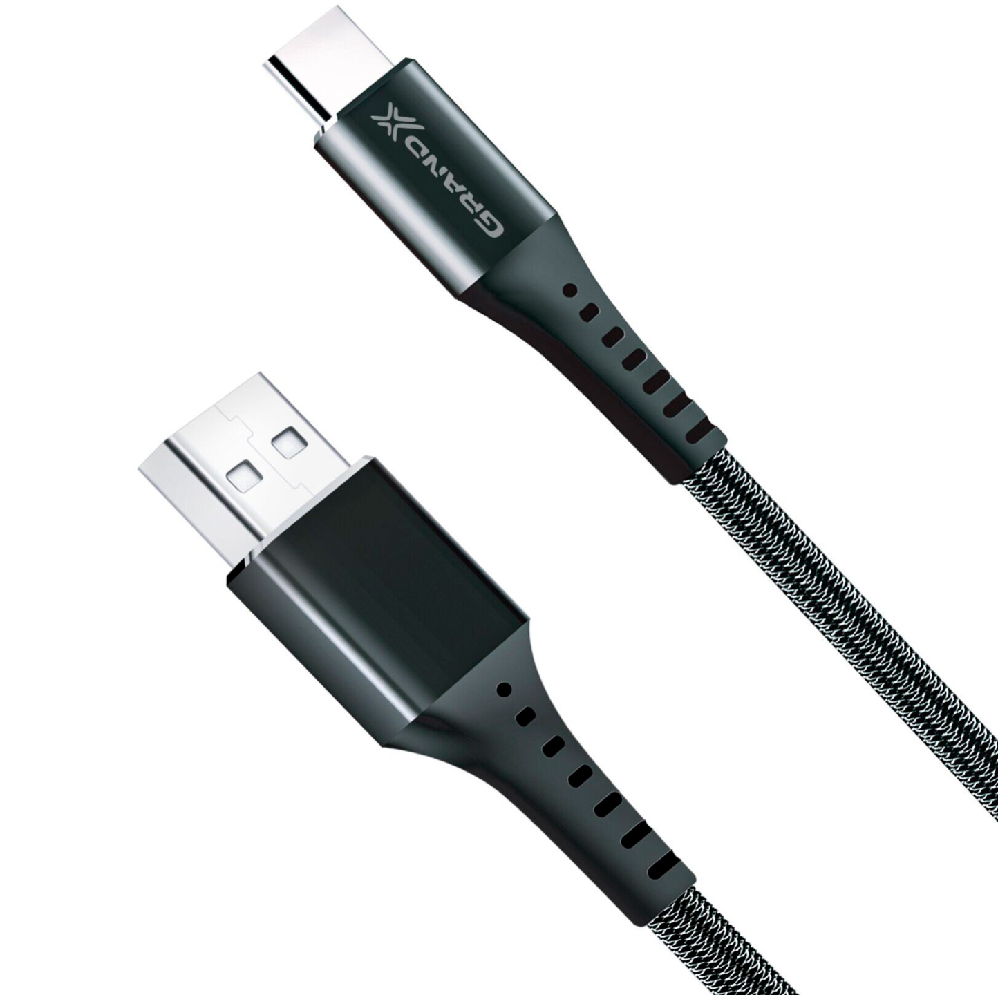 Кабель Grand-X USB 2.0 AM to Type-C 1.2m Black (FC-12B) ціна 259 грн - фотографія 2
