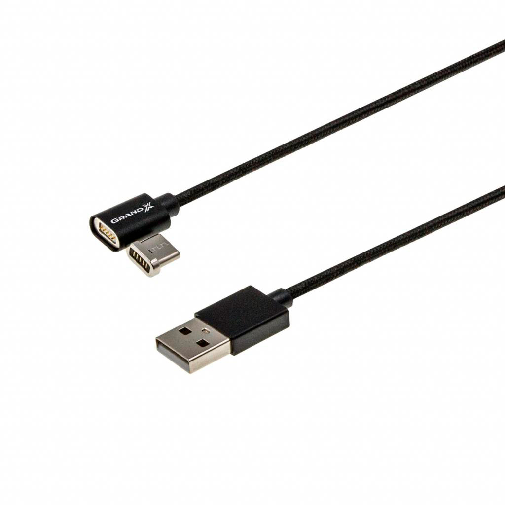 Кабель Grand-X USB 2.0 AM to Type-C 1.0m Magnet (MG-01C) цена 250 грн - фотография 2