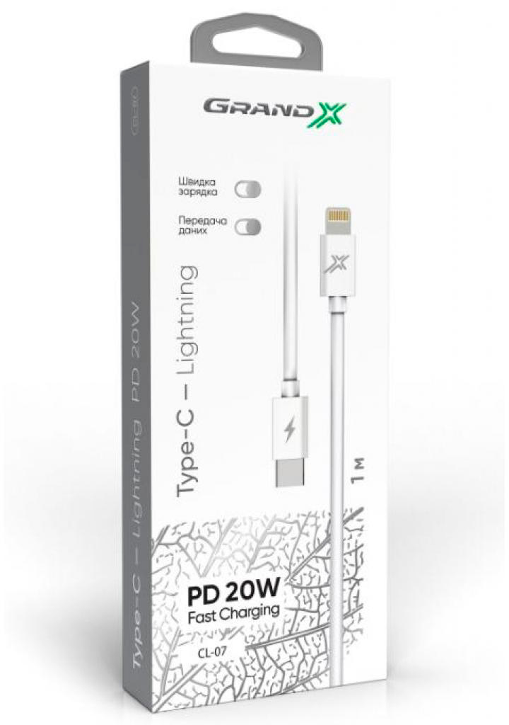 в продажу Кабель Grand-X USB TypeC to Lightning (CL-07) - фото 3