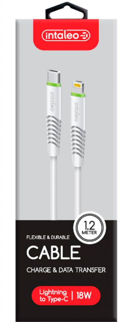 Кабель Intaleo USB Type-C to Lightning 18W 1,2m CBFLEXTL1 white (1283126504099) ціна 299 грн - фотографія 2