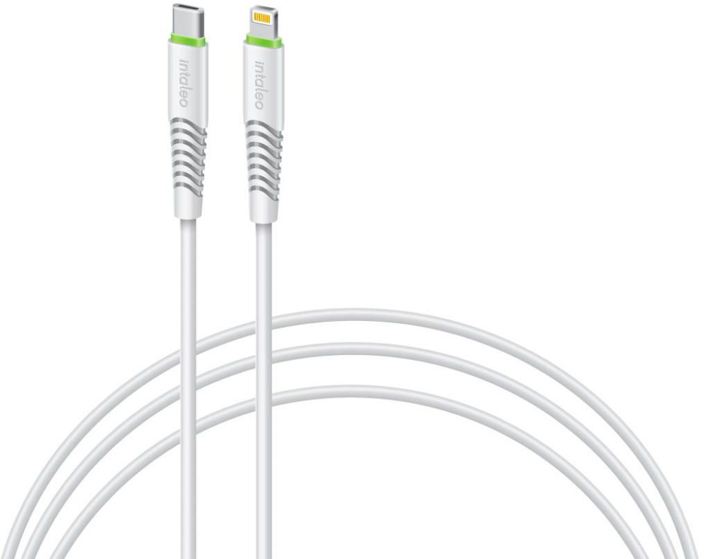 Кабель Intaleo USB Type-C to Lightning 18W 1,2m CBFLEXTL1 white (1283126504099) в інтернет-магазині, головне фото