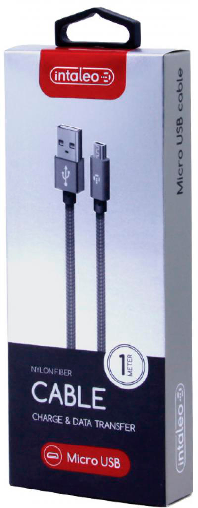 Кабель Intaleo USB 2.0 AM to Micro 5P 1.0m CBGNYM1 grey (1283126477676) ціна 119 грн - фотографія 2