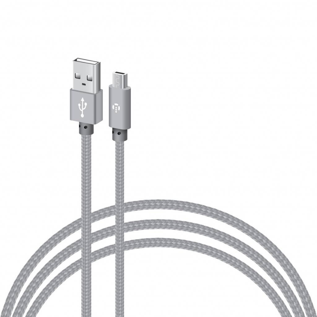Intaleo USB 2.0 AM to Micro 5P 1.0m CBGNYM1 grey (1283126477676)