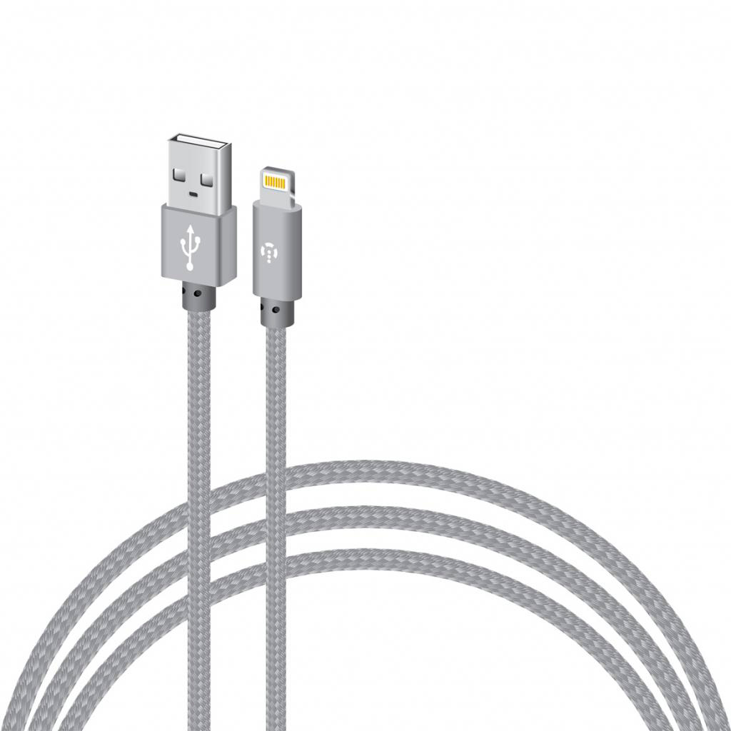Кабель Intaleo USB 2.0 AM to Lightning 1.0m CBGNYL1 grey (1283126477652) в интернет-магазине, главное фото