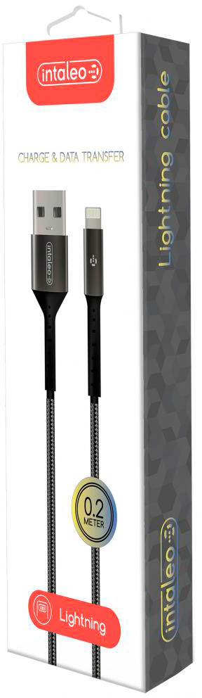 Кабель Intaleo USB 2.0 AM to Lightning 0.2m (1283126495618) ціна 129 грн - фотографія 2