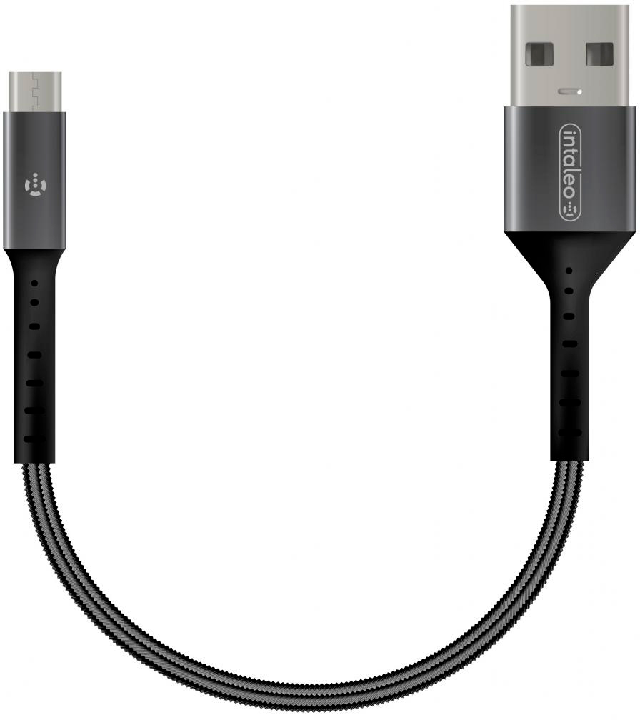 Кабель Intaleo USB 2.0 AM to Micro 5P 0.2m (1283126495632) в інтернет-магазині, головне фото