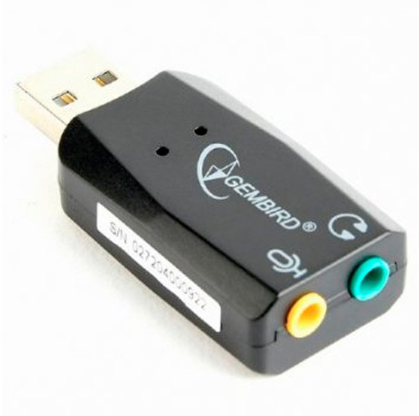 Характеристики переходник  Gembird USB2.0-Audio (SC-USB2.0-01)