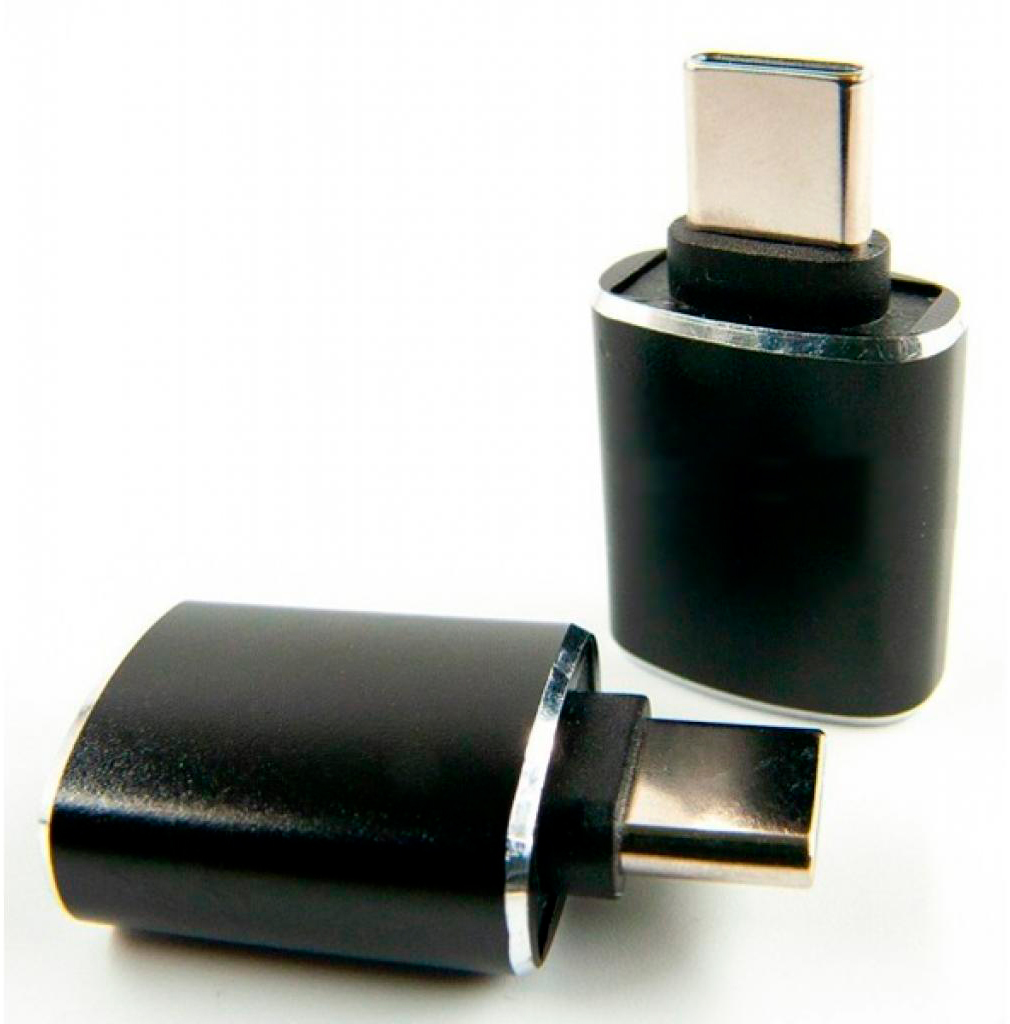 Переходник  Dengos OTG USB - Type-C grey (ADP-018)
