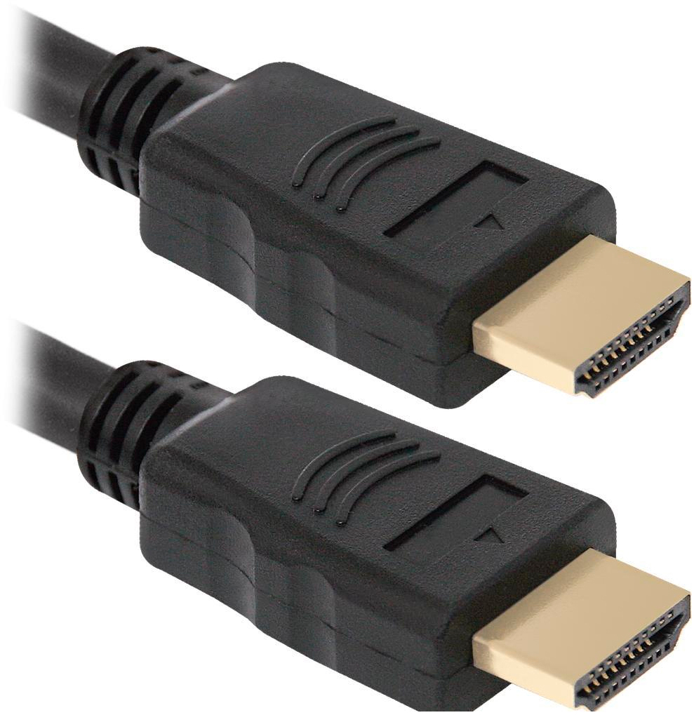 Кабель мультимедийный Defender HDMI to HDMI 2m HDMI-07 v1.4 (87352) цена 0 грн - фотография 2