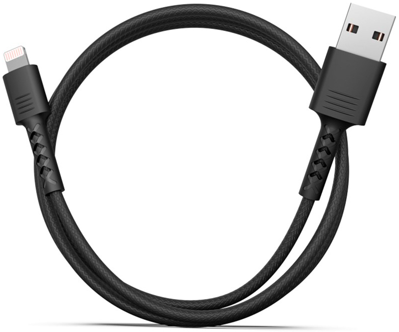Кабель Pixus USB 2.0 AM to Lightning 1.0m Soft black (4897058530933) ціна 199 грн - фотографія 2
