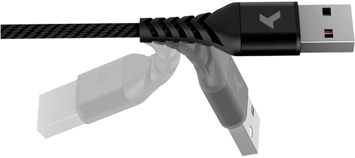 в продажу Кабель Pixus USB 2.0 AM to Micro 5P 1.0m Flex Black (4897058530896) - фото 3