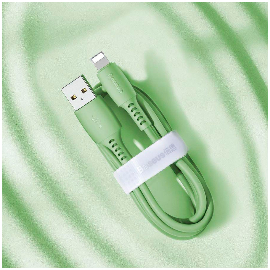 Кабель Baseus USB 2.0 AM to Lightning 1.2m 2.4A green (CALDC-06) инструкция - изображение 6