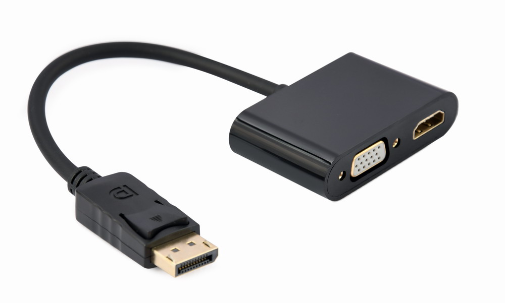 Адаптер-переходник Cablexpert DisplayPort - HDMI/VGA (A-DPM-HDMIFVGAF-01) в интернет-магазине, главное фото