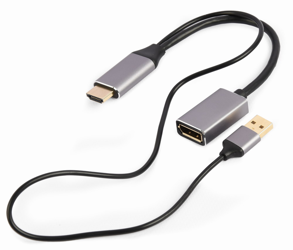 Адаптер-перехідник  Cablexpert HDMI - DisplayPort, 4K 60 Гц (A-HDMIM-DPF-02) ціна 1620 грн - фотографія 2