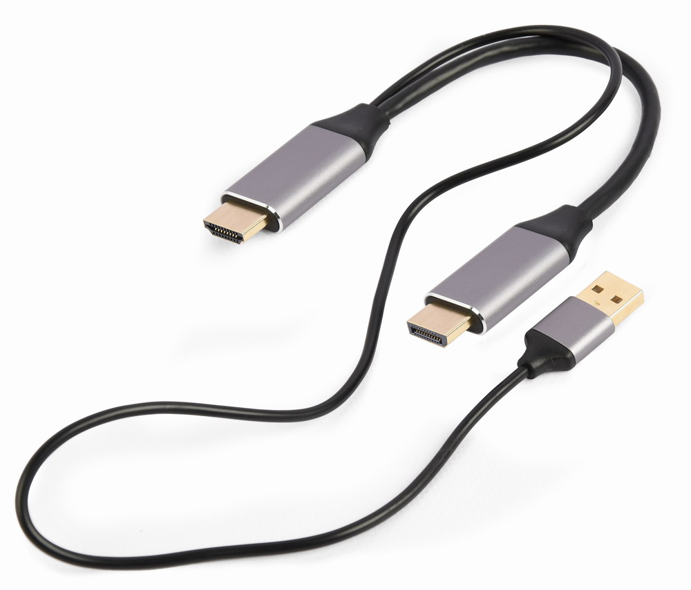 Адаптер-переходник Cablexpert HDMI - DisplayPort, 4K 60 Гц, 2м (A-HDMIM-DPM-01) цена 1729 грн - фотография 2