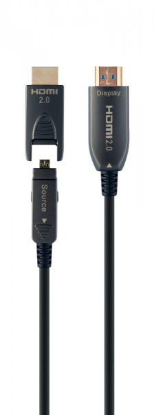 Кабель мультимедійний Cablexpert HDMI V.2.0, 4К 60Гц, 20 м (CCBP-HDMID-AOC-20M) в інтернет-магазині, головне фото
