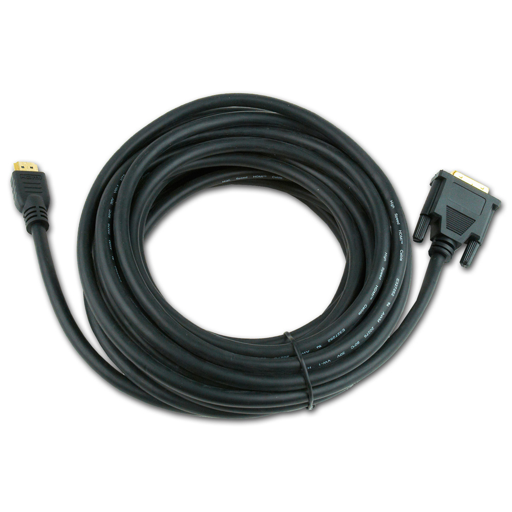 в продажу Кабель мультимедійний Cablexpert HDMI - DVI, V1.3/19-pin, 7.5 м (CC-HDMI-DVI-7.5MC) - фото 3