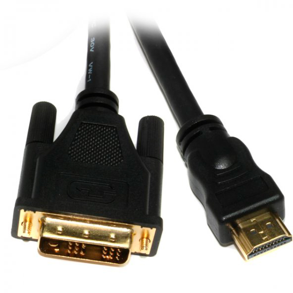 Кабель мультимедійний Viewcon HDMI-DVI (18+1) 3 м, M/M (VD066-3M) в інтернет-магазині, головне фото