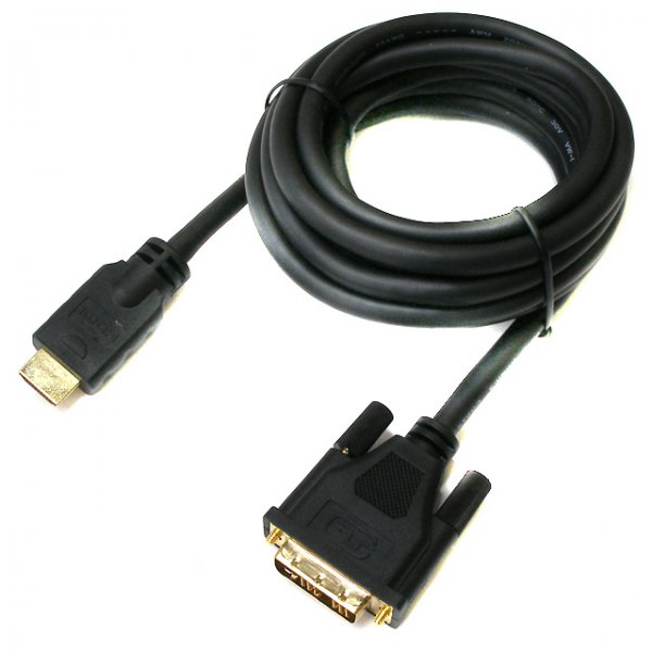 Кабель мультимедійний Viewcon HDMI-DVI (18+1) 5 м, M/M (VD066-5M) ціна 499 грн - фотографія 2