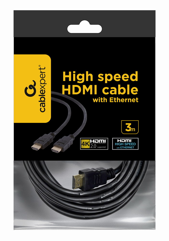 Кабель мультимедійний Cablexpert HDMI V.2.0, 4К 60 Гц, 4.5 м (CC-HDMI4-15) відгуки - зображення 5