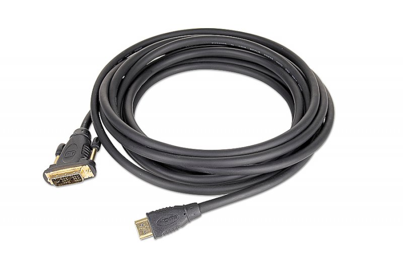 Кабель мультимедійний Cablexpert HDMI - DVI, V1.3/19-pin, 4.5 м (CC-HDMI-DVI-15) ціна 269 грн - фотографія 2