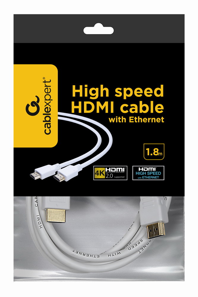 продаём Cablexpert HDMI V.2.0, 4К 60 Гц, 1.8 м (CC-HDMI4-W-6) в Украине - фото 4