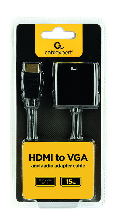 в продажу Адаптер-перехідник  Cablexpert HDMI - VGA (A-HDMI-VGA-03) - фото 3