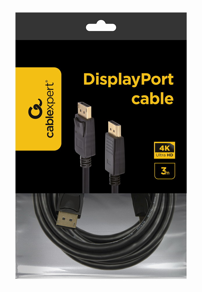 Кабель мультимедийный Cablexpert DisplayPort V1.2, 5К 30 Гц, 3 м (CC-DP2-10) цена 319 грн - фотография 2