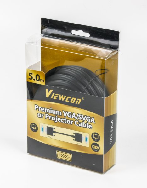 Кабель мультимедійний Viewcon VGA, 3+9C HD15M, 5 м (VC-VGA-015-5m) ціна 249 грн - фотографія 2