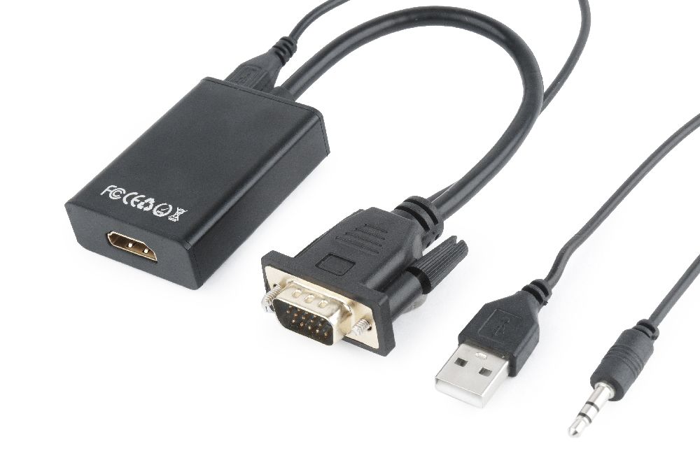 в продаже Адаптер-переходник Cablexpert VGA - HDMI (A-VGA-HDMI-01) - фото 3