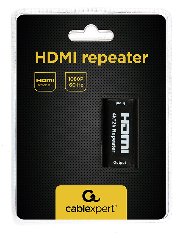 в продажу Ретранслятор (повторювач) Cablexpert HDMI (19+19pin), F/F (DRP-HDMI-02) - фото 3