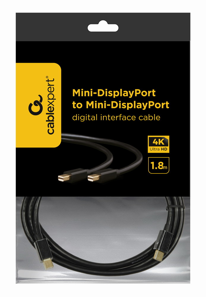Кабель мультимедійний Cablexpert Mini DisplayPort Mini DisplayPort, 4К 30Гц, 1.8 м (CCP-mDPmDP2-6) ціна 269 грн - фотографія 2