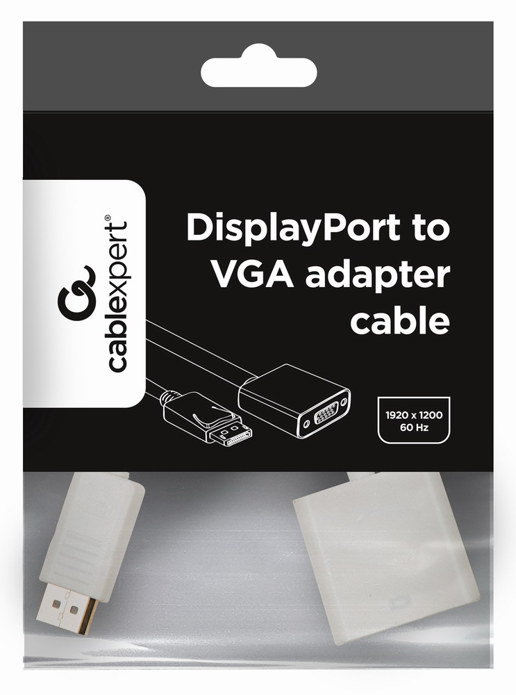 Адаптер-перехідник  Cablexpert DisplayPort - VGA (A-DPM-VGAF-02-W) ціна 248 грн - фотографія 2