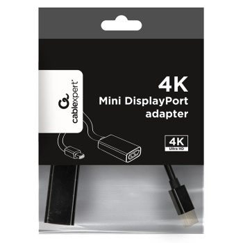 Адаптер-перехідник  Cablexpert Mini DisplayPort - DisplayPort / 4К (A-mDPM-DPF4K-01) ціна 259 грн - фотографія 2