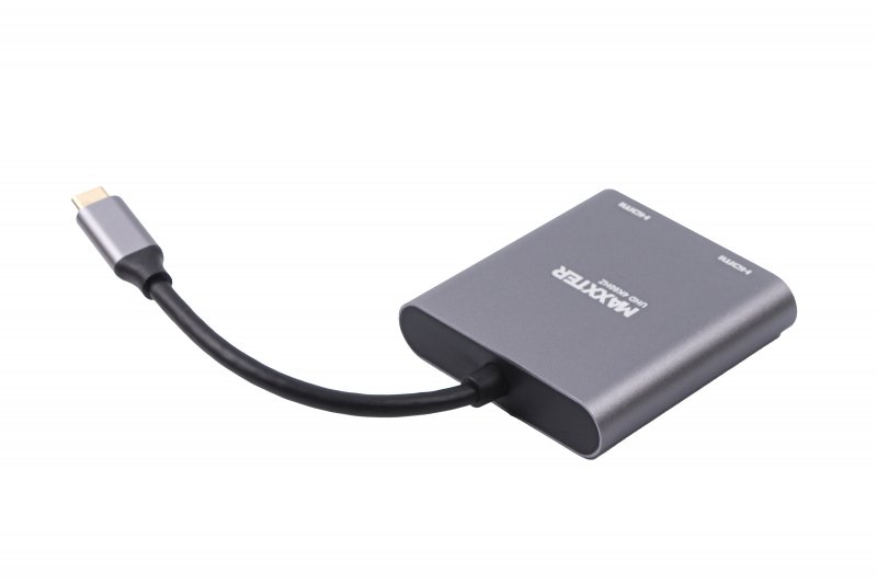 Адаптер-переходник Maxxter USB-C - 2 HDMI (V-CM-2HDMI) цена 1599 грн - фотография 2