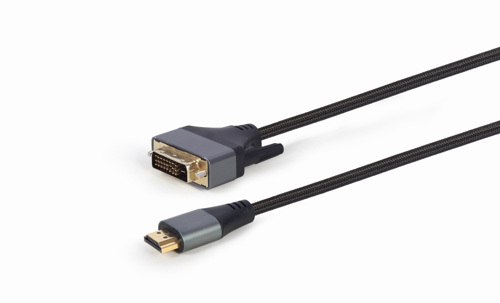 Кабель мультимедійний Cablexpert HDMI - DVI, 18+1pin, 4K 30Hz, 1.8 м (CC-HDMI-DVI-4K-6) ціна 649 грн - фотографія 2