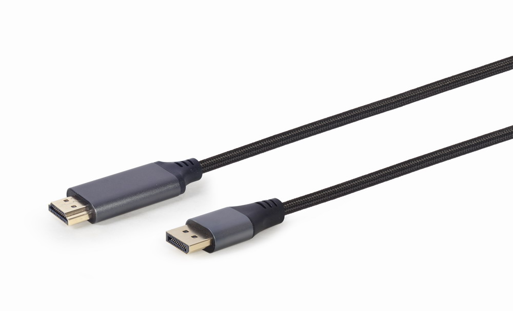Кабель мультимедийный Cablexpert DisplayPort - HDMI, 4K 60Hz, 1.8 м (CC-DP-HDMI-4K-6) цена 864 грн - фотография 2