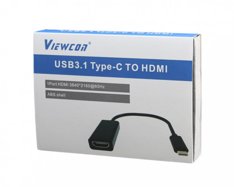 в продажу Адаптер-перехідник  Viewcon USB-C - HDMI (TE385) - фото 3