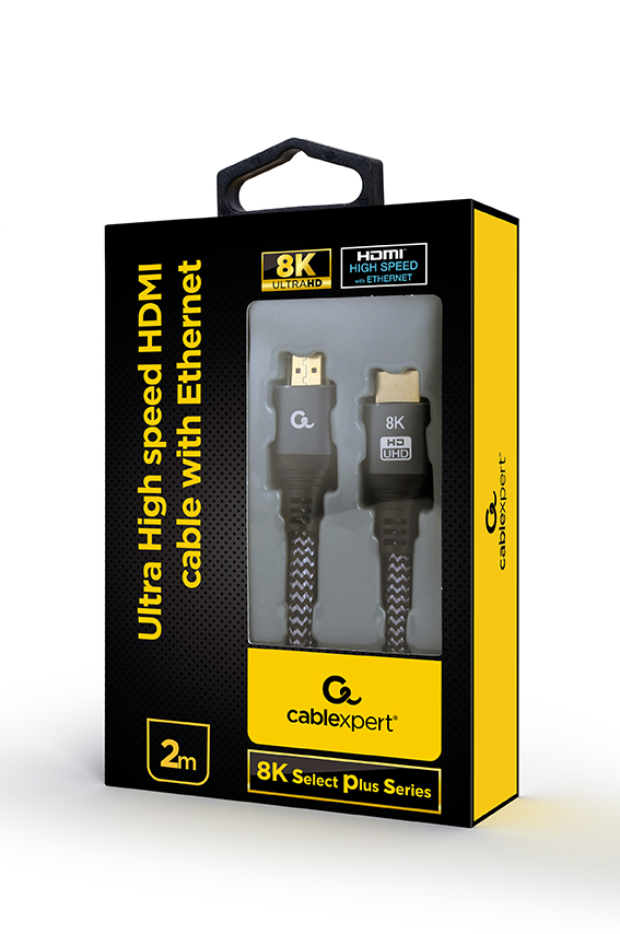 Кабель мультимедійний Cablexpert HDMI V.2.1, 8К 60 Гц, HDR10, 2 м (CCB-HDMI8K-2M) ціна 648 грн - фотографія 2