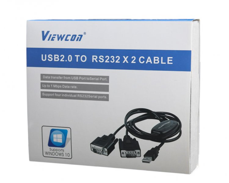 продаємо Viewcon USB 2.0-2х COM (9+25pin), 1.4 м (VE591) в Україні - фото 4