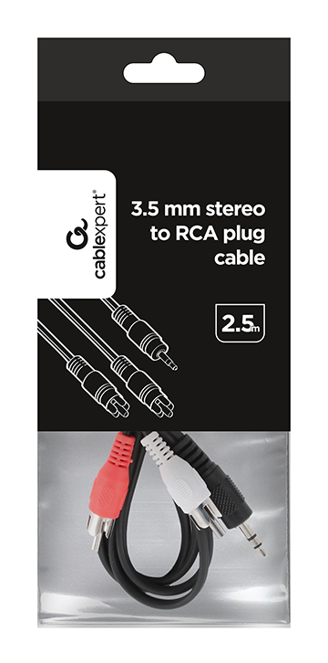 Аудио-кабель Cablexpert 3.5 мм / 2хRCA-тюльпан, 2.5 м (CCA-458-2.5M) отзывы - изображения 5